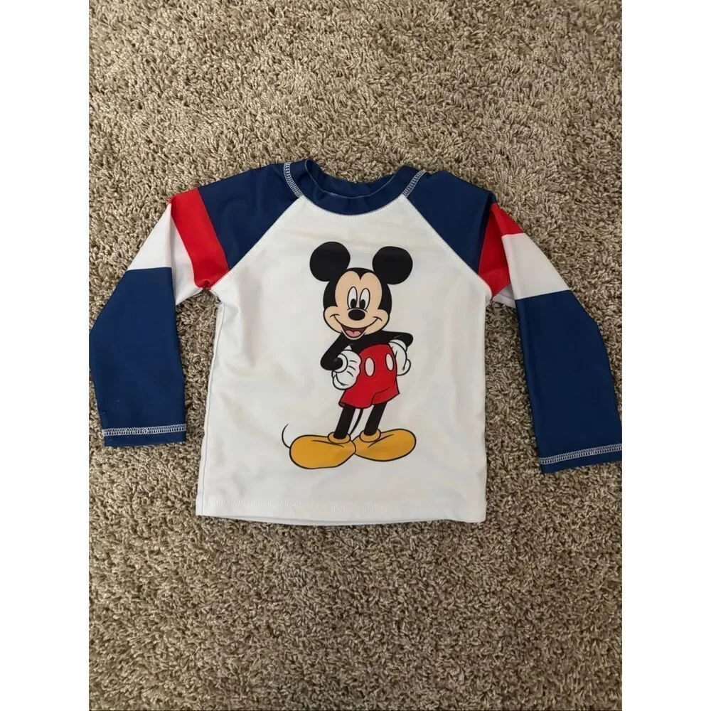 ❤️Disney Mickey Mouse 2Pc Swimsuit Sz18M